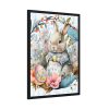 93831-261.jpg Baby Easter Bunny Wreath Framed Poster