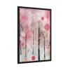 93831-273.jpg Whimsical Pink Winter Forest Art Framed Poster
