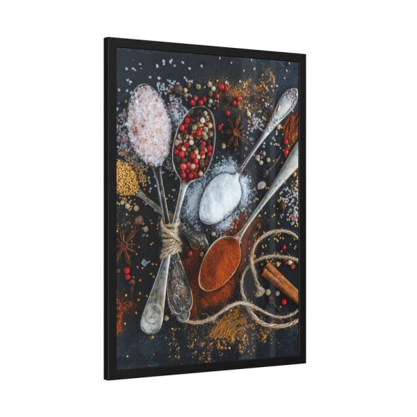 93831-289.jpg Different Spice, Seasonings in Spoon Framed Poster