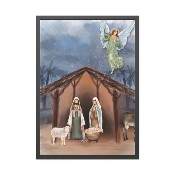 93831-320.jpg Nativity Scene Framed Poster