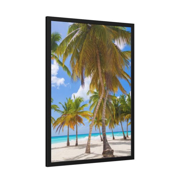 93831-349.jpg Palm Trees On The Beach Framed Poster