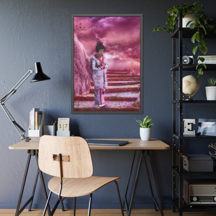 Geisha in Kimono Framed Poster - Image 7