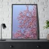 Pink Tree Blossom Framed Poster