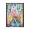 Couple in Rain Framed Poster
