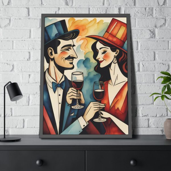 Couples in Picasso Style Framed Poster