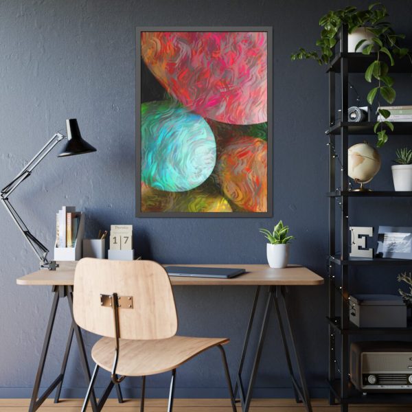 Artistic Easter Eggs Framed Poster