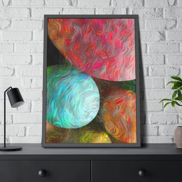 Artistic Easter Eggs Framed Poster