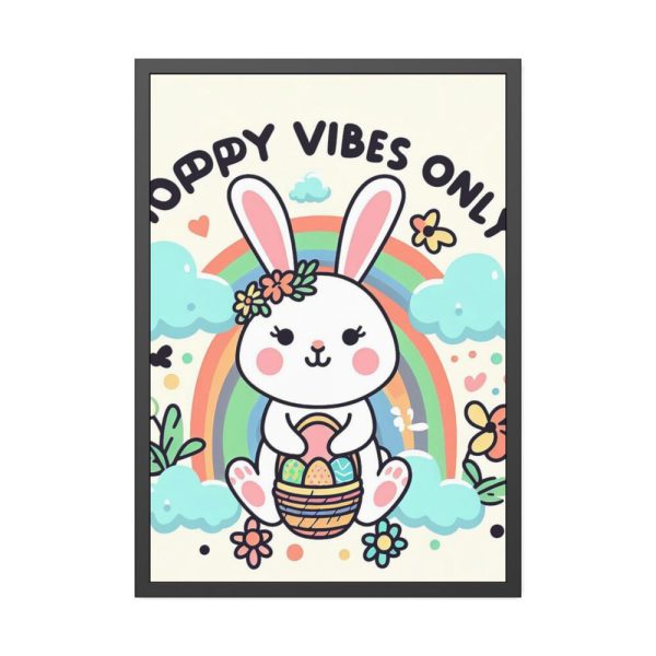 93831-92.jpg Happy Easter Day Vibes Framed Poster
