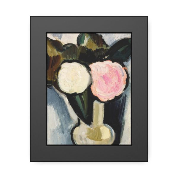 93833-4.jpg Pink and White Flowers in a Vase by Marsden Hartley Framed Poster