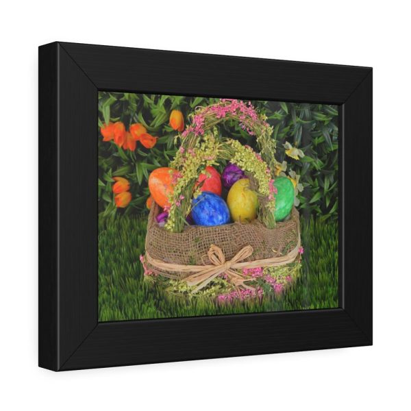 93837-1.jpg Basket Easter Eggs Framed Poster