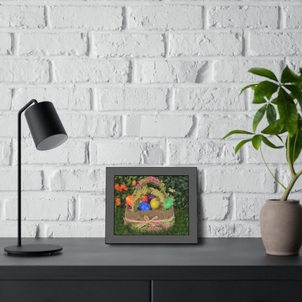 93838-3.jpg Basket Easter Eggs Framed Poster