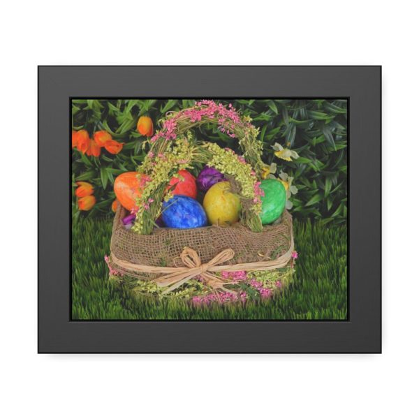 93839.jpg Basket Easter Eggs Framed Poster