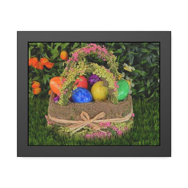 93841.jpg Basket Easter Eggs Framed Poster