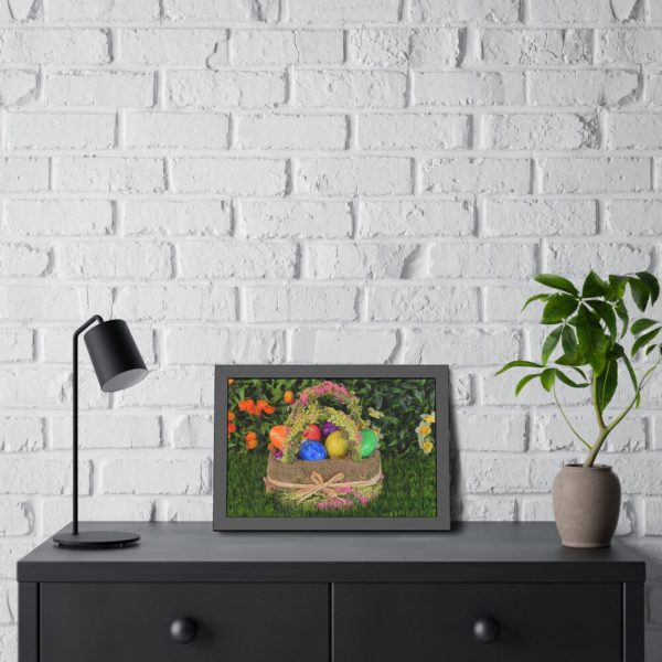 93843-3.jpg Basket Easter Eggs Framed Poster