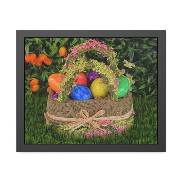93844.jpg Basket Easter Eggs Framed Poster