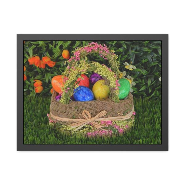 93846.jpg Basket Easter Eggs Framed Poster
