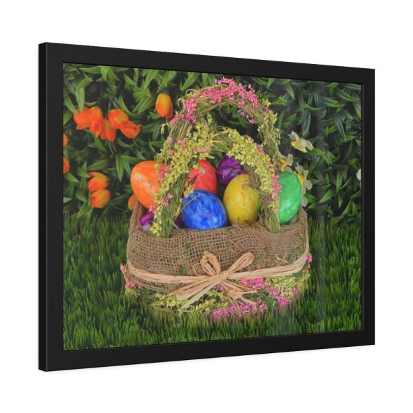 93847-1.jpg Basket Easter Eggs Framed Poster