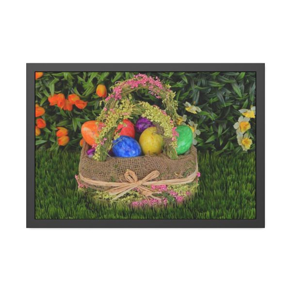 93848.jpg Basket Easter Eggs Framed Poster