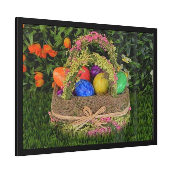 93851-1.jpg Basket Easter Eggs Framed Poster