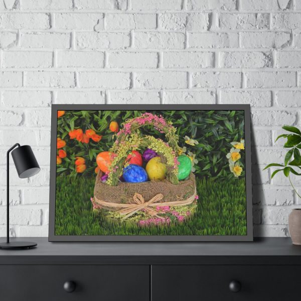 93853-3.jpg Basket Easter Eggs Framed Poster