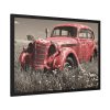 93854-1.jpg Car Vintage Red Rusty Framed Poster