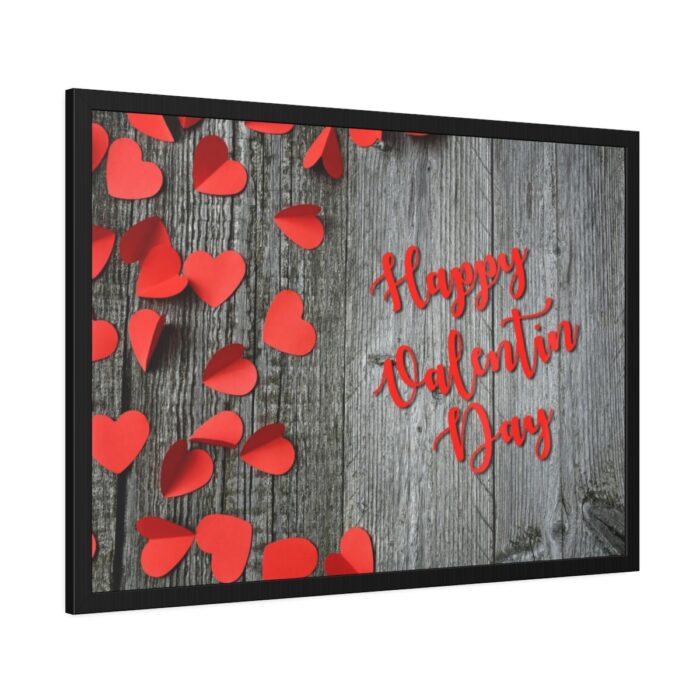 Valentines Day Red Heart Framed Poster - Image 2