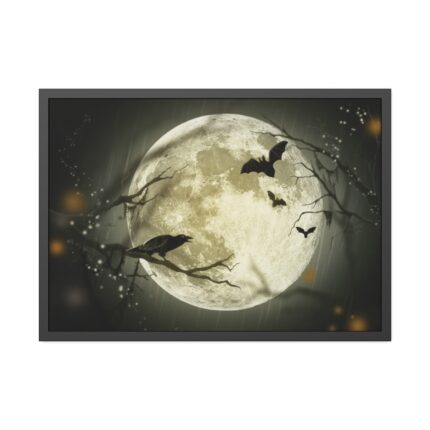 Full Moon on Halloween Framed Poster