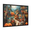 93854-145.jpg Halloween Jack-o-Lantern Village Framed Poster