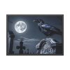 93854-156.jpg Raven Crow Gravestones Full Moon Framed Poster