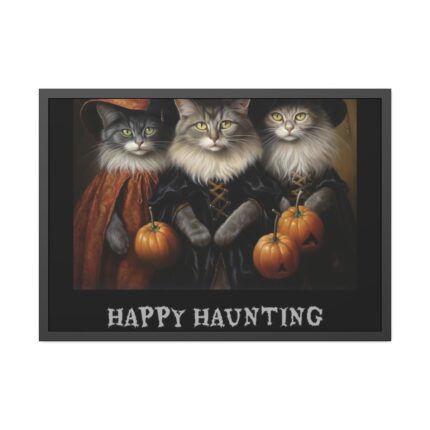 Halloween Cats Framed Poster