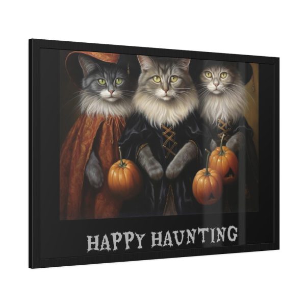93854-161.jpg Halloween Cats Framed Poster