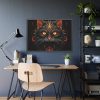 93854-170.jpg Halloween Mystic Black Cat Framed Poster