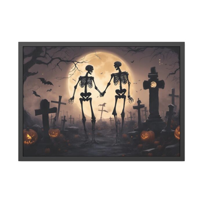 Scary Halloween Scene II Framed Poster - Image 1