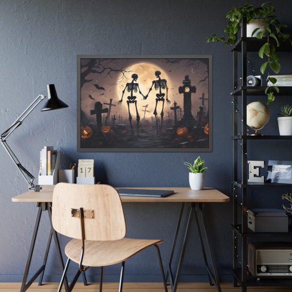 93854-190.jpg Scary Halloween Scene II Framed Poster