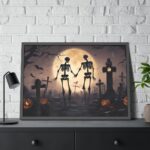 Scary Halloween Scene II Framed Poster - Image 4