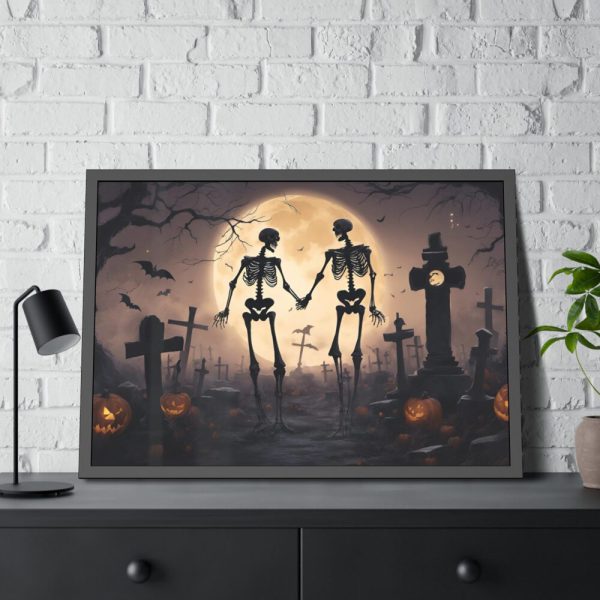 93854-191.jpg Scary Halloween Scene II Framed Poster
