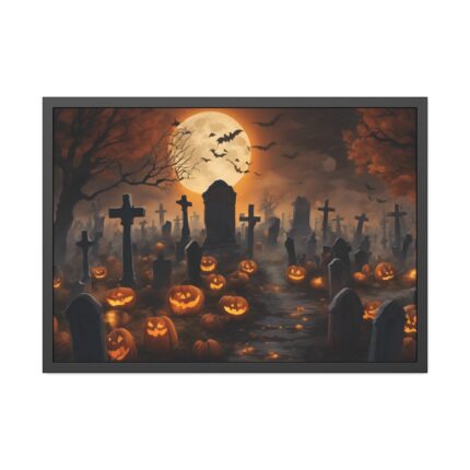 Scary Halloween Scene III Framed Poster