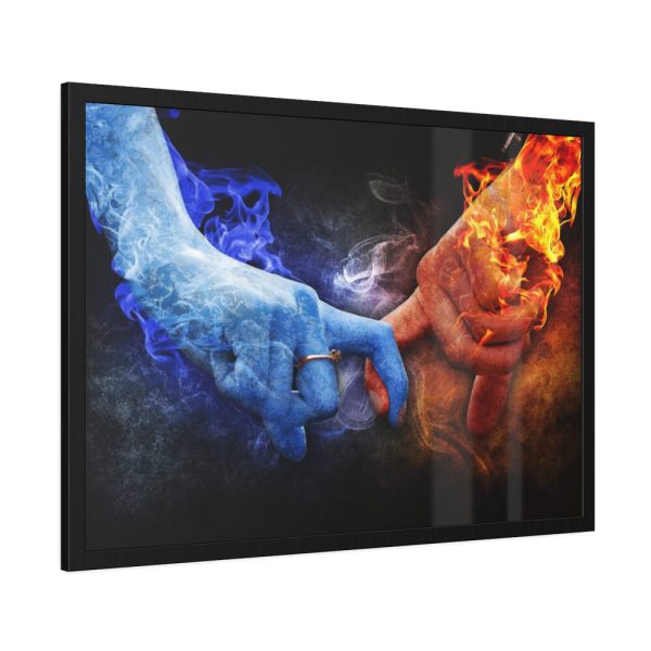93854-21.jpg Ice Fire Romance Framed Poster