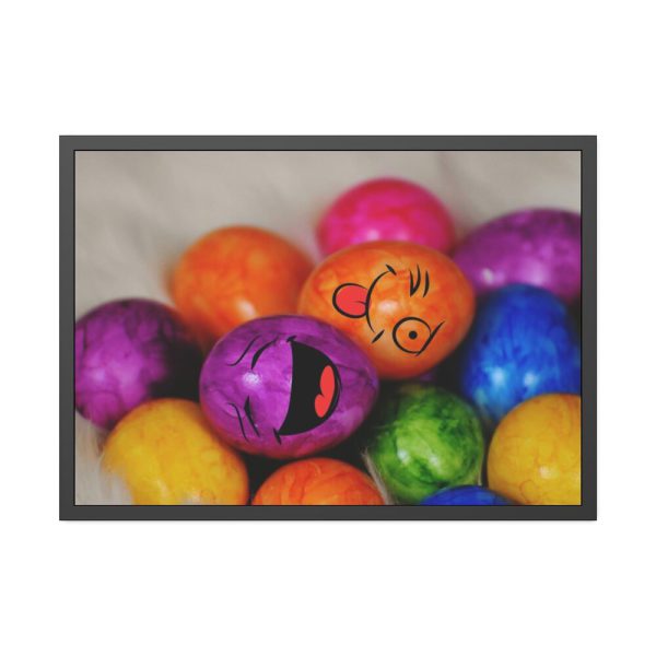 Happy Easter Eggs Framed Poster