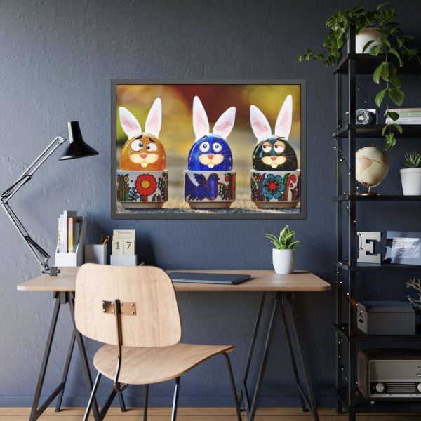 Funny Hare Rabbit Framed Poster