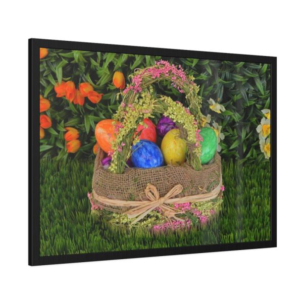 93854-241.jpg Basket Easter Eggs Framed Poster
