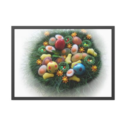 Colorful Eggs Framed Poster