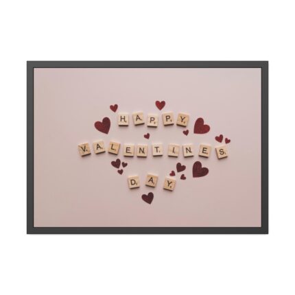 Happy Valentines Day Framed Poster
