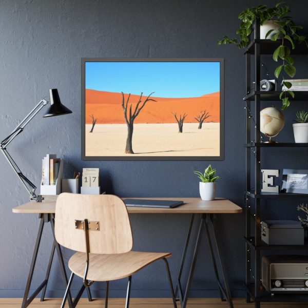 93854-282.jpg Dead Tree on Desert Framed Poster