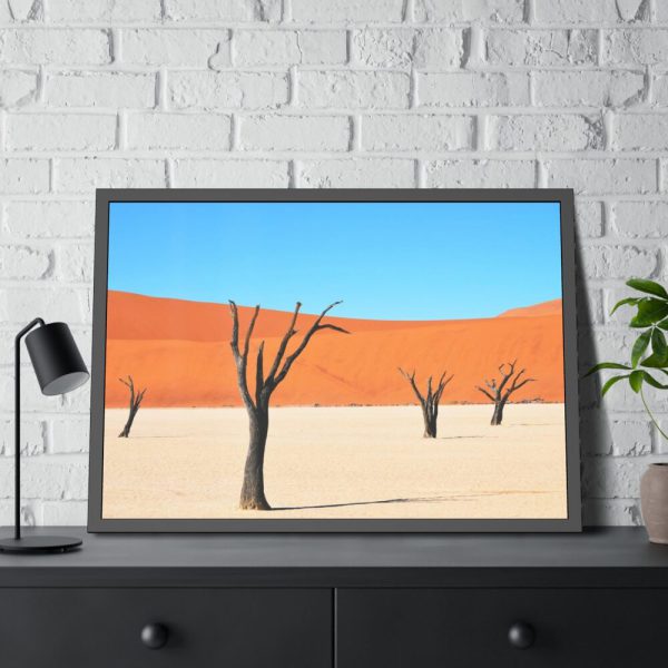 93854-283.jpg Dead Tree on Desert Framed Poster