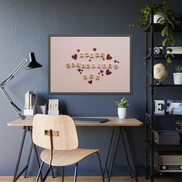 93854-30.jpg Happy Valentines Day Framed Poster
