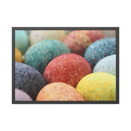 Beautiful Colorful Eggs Framed Poster
