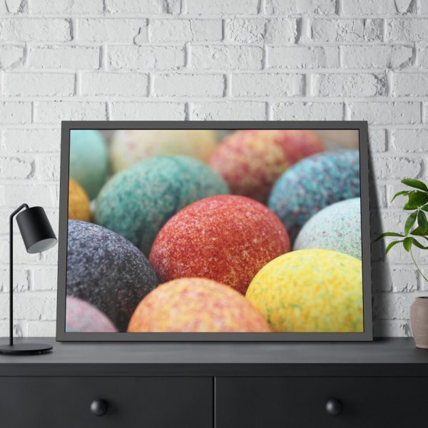 93854-307.jpg Beautiful Colorful Eggs Framed Poster