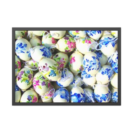 Hand Painted Easter Eggs Framed Poster