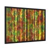 93854-321.jpg Bare Birch Type Trees With Autumn Leaves Framed Poster